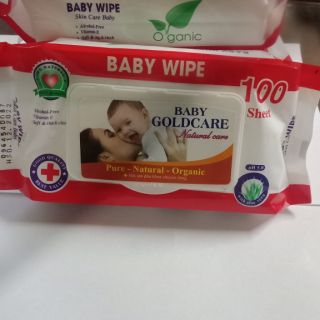Bịch  Khăn ướt Baby wipe 100 tờ