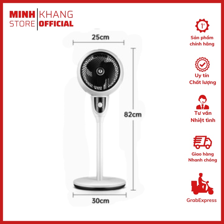 Quạt Cây Đứng Cao Cấp Chính Hãng Kaisa Villa, Quạt Điện Cơ Có Công Nghệ Đối Lưu