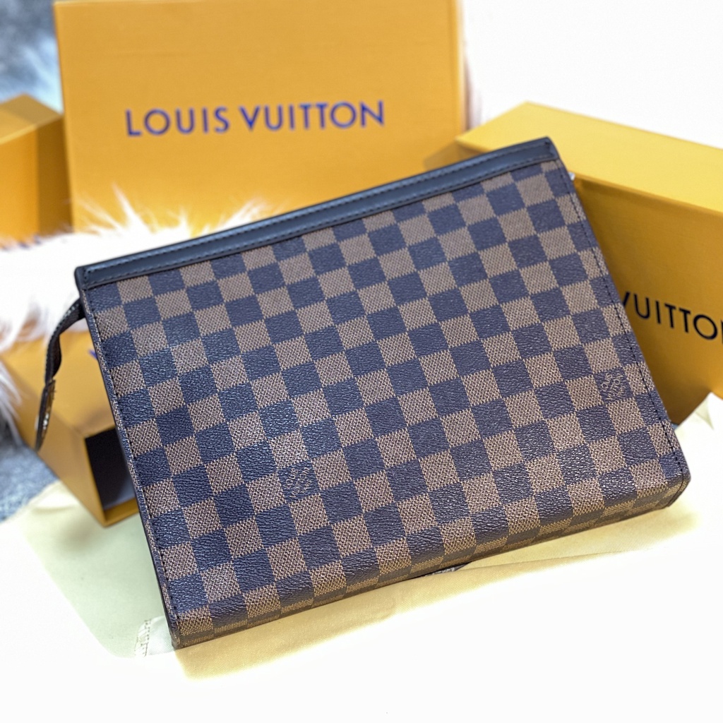 Ví Lv Cầm Tay Bản To chất da thật fullbox