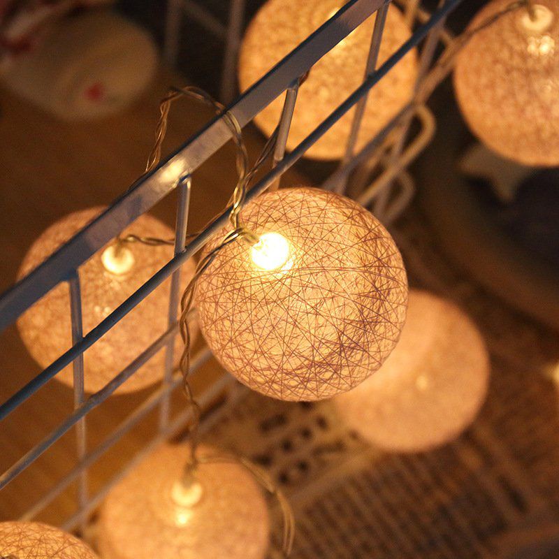 DÂY ĐÈN LED VẢI COTTON DÀI 3M 20 BÓNG