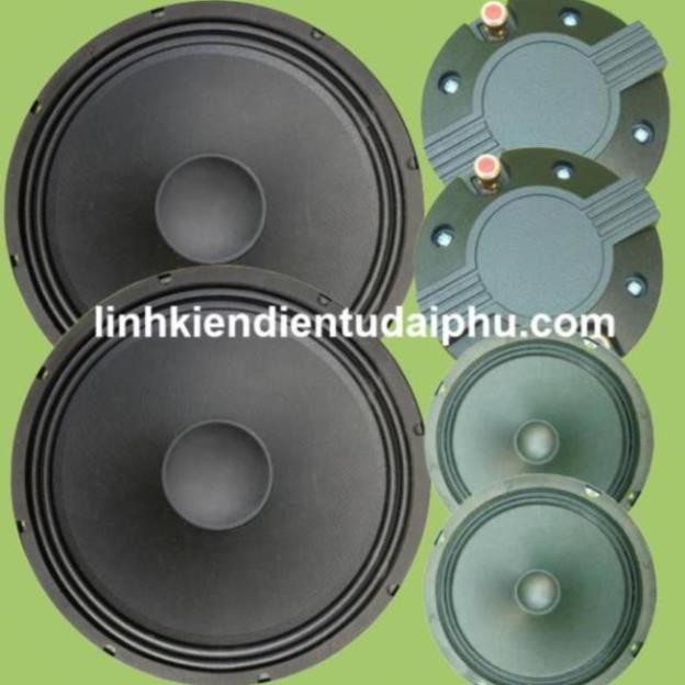 Combo loa 4 tấc đôi 2 bass 2 trung 2 treble cho mạch loa kéo TDA8954 300W - 420W