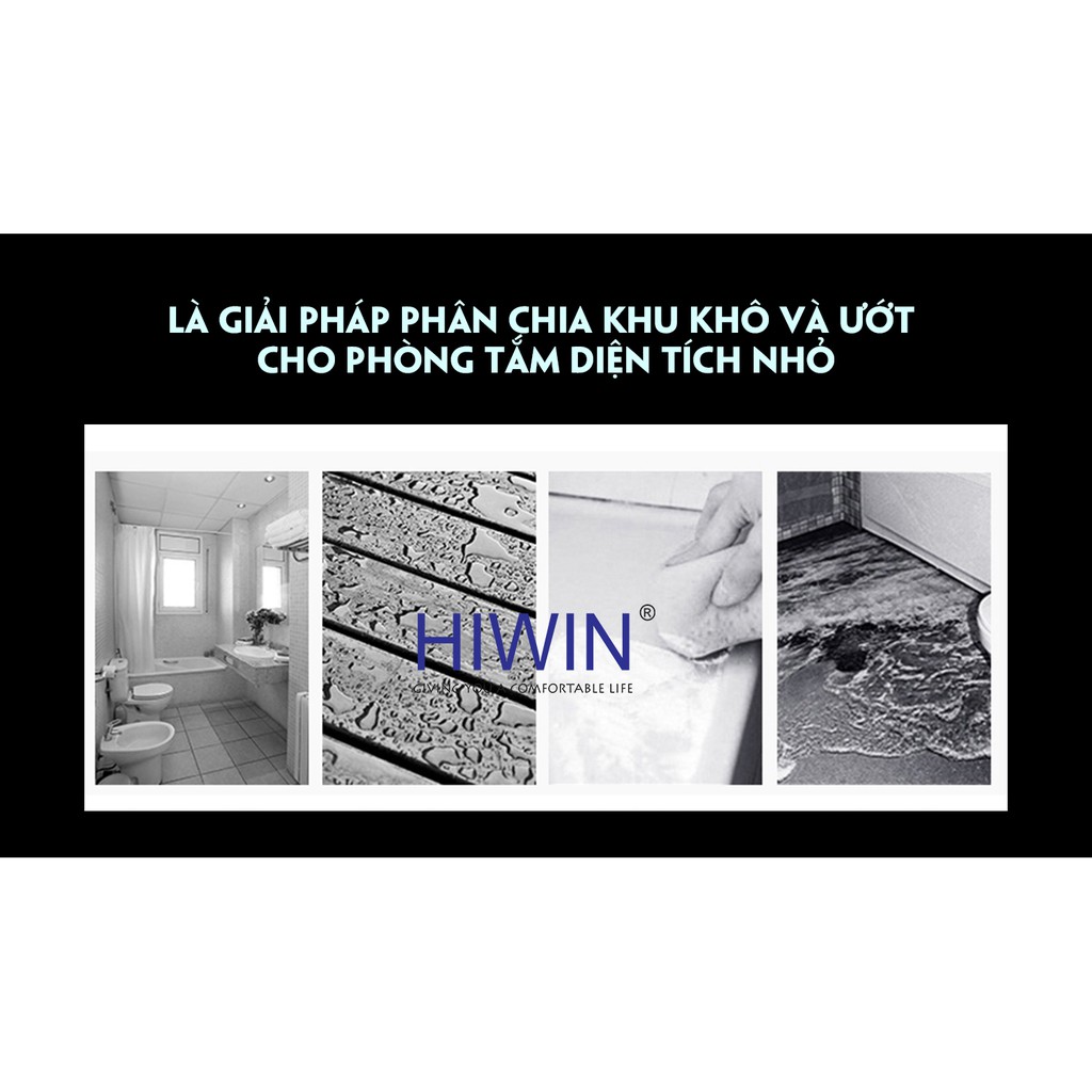 Bộ phụ kiện vách tắm kính kết cấu 135 độ inox 304 Hiwin PKF-135