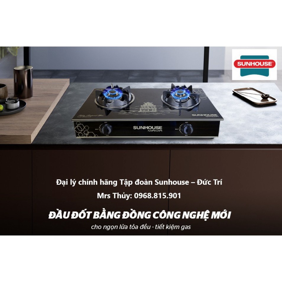 Bếp Gas dương kính SUNHOUSE MAMA MMBB0787B Chính hãng