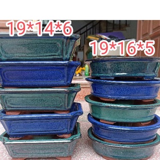Combo 10 chậu men hoả biến