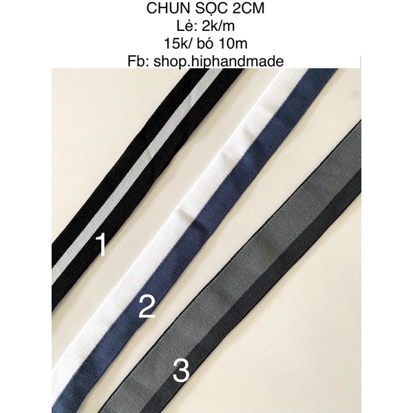 Chun co giãn may chip nam (mét)