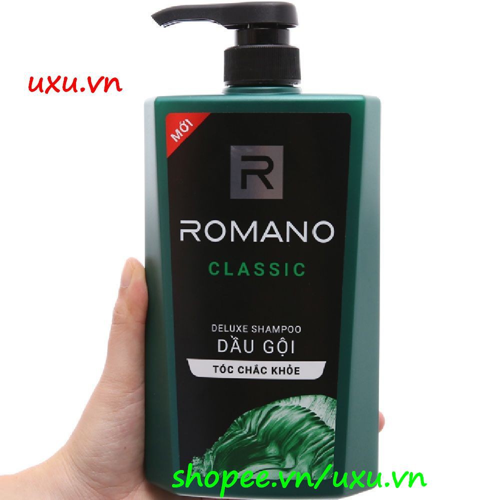 Dầu Gội Đầu 650G Romano Classic Cho Tóc Chắc Khỏe Thơm Hương Nước Hoa, Với uxu.vn Tất Cả Là Chính Hãng.