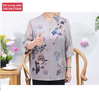 ÁO TRUNG NIÊN CHO MẸ-  ÁO LỤA