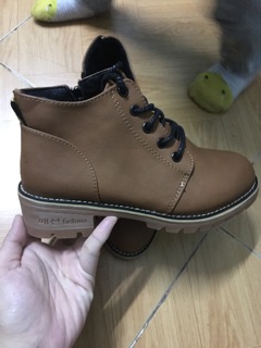 Boot nữ da cổ ngắn
