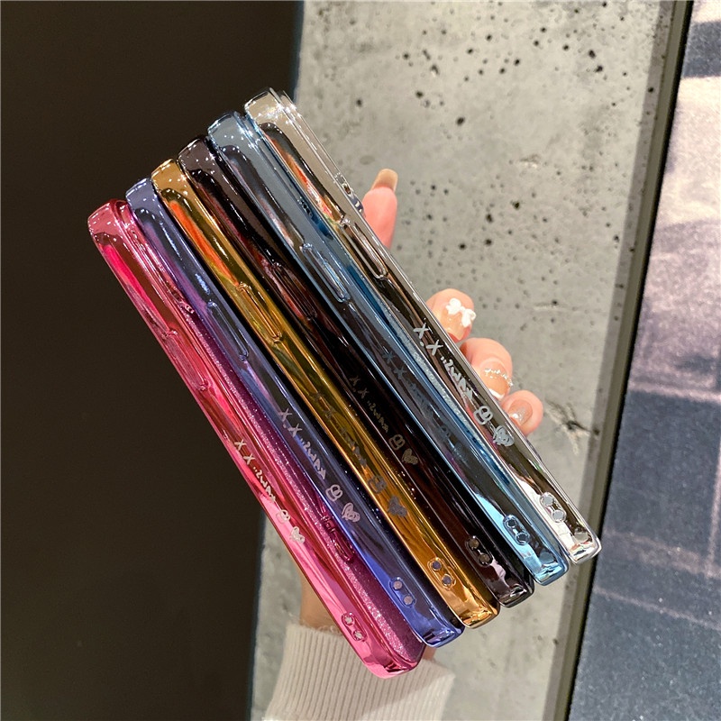Ốp điện thoại mẫu gấu láng bóng thời trang cho iphone Xs Max X Xr 11 12 13 Pro Max SE2020 7 8 Plus