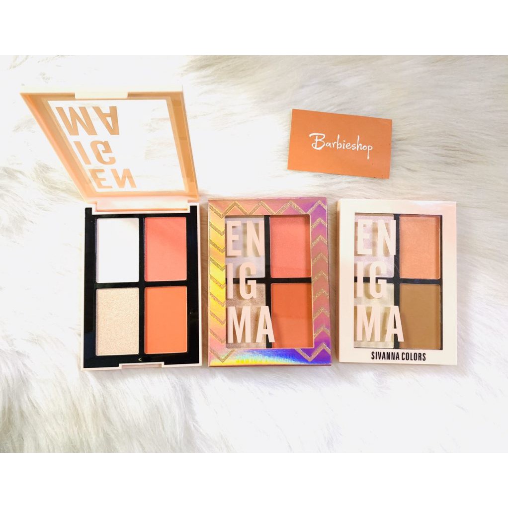 MÁ HỒNG + TẠO KHỐI SIVANNA COLORS CHEEK CONTOURING PALETTE hf5024