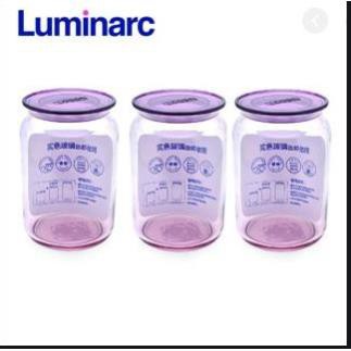 Hũ Gia Vị Thủy Tinh Luminarc Rondo Ice Pink 500ml , 750ml , 1000ml | Tùy Chọn Dung Tích