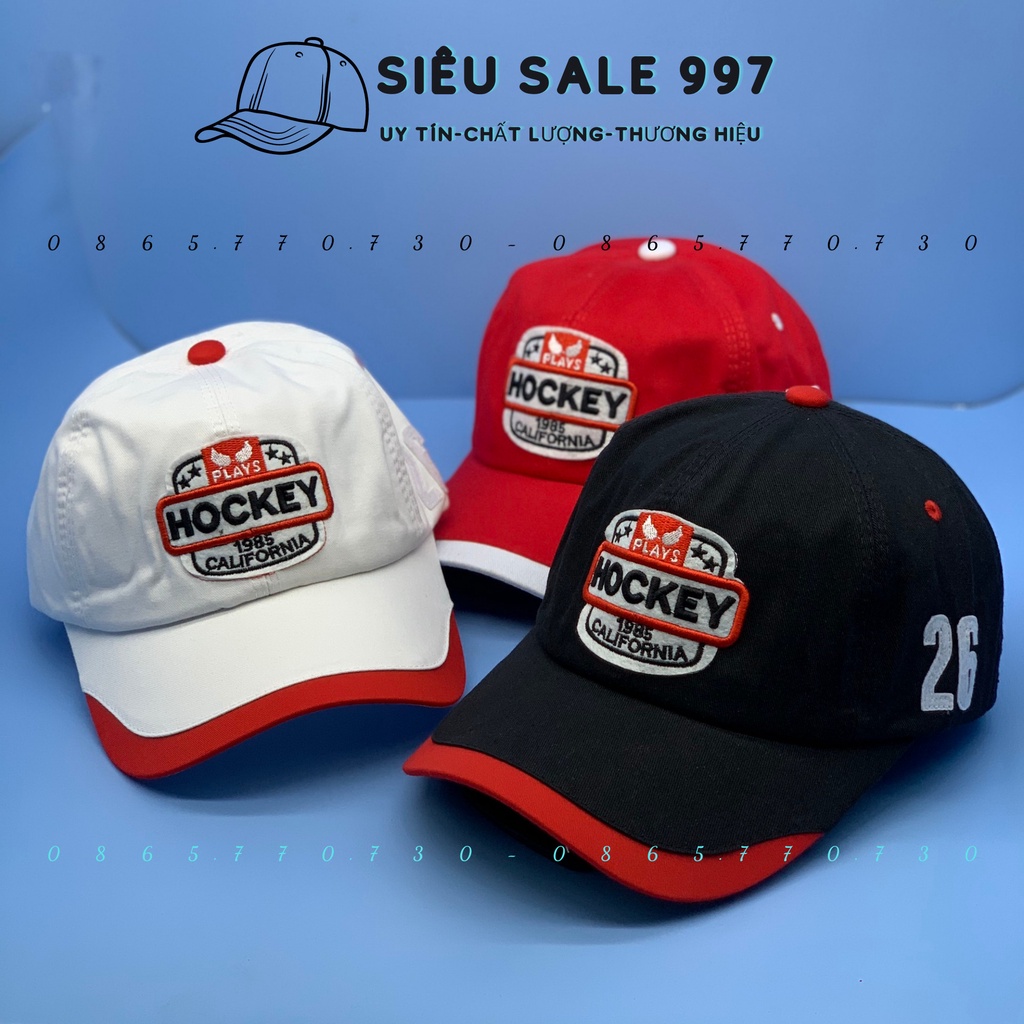 Nón Hockey Vải Cotton Lụa Hàng Đẹp Như Hình, Nón Hockey Chuẩn Form Êm đầu