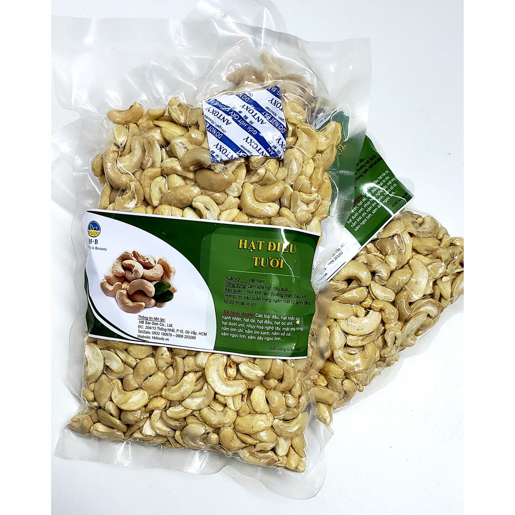 Hạt điều tươi, 500g