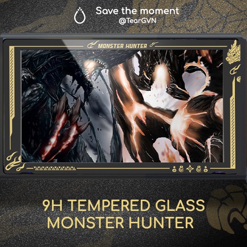 Dán cường lực họa tiết Monster Hunter Rise (Nalan) cho Nintendo Switch