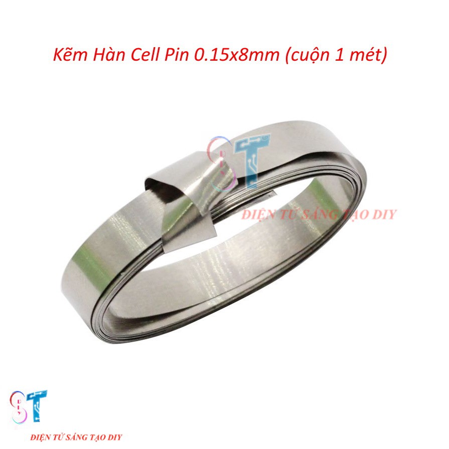 Kẽm Hàn Cell Pin 0.15x8mm, niken hàn pin (1 mét)