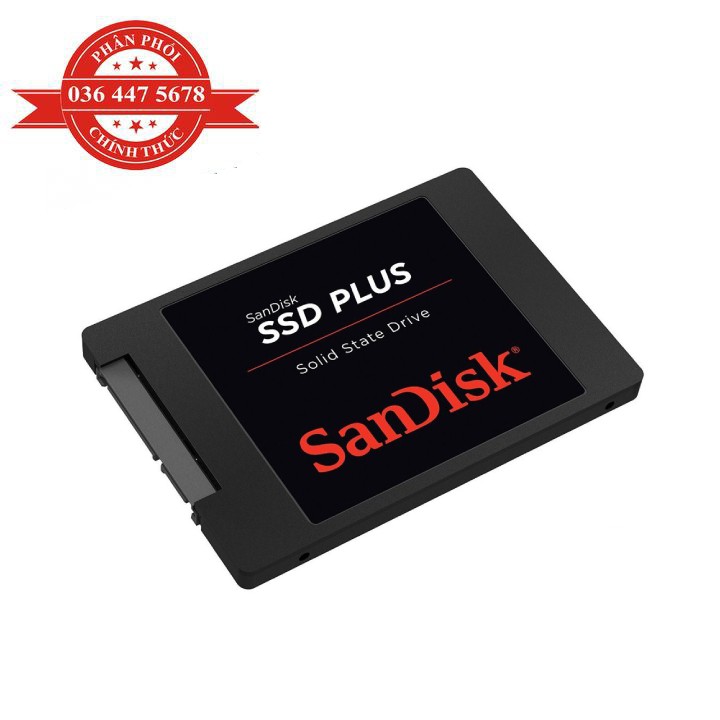 Ổ Cứng SSD SanDisk Plus 120GB bảo hành năm, tem FPT phân phối