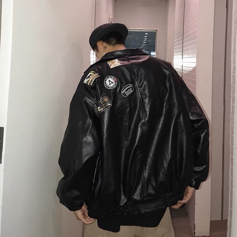 SẴN |M1| Áo da unisex áo da nam oversize form rộng cá tính