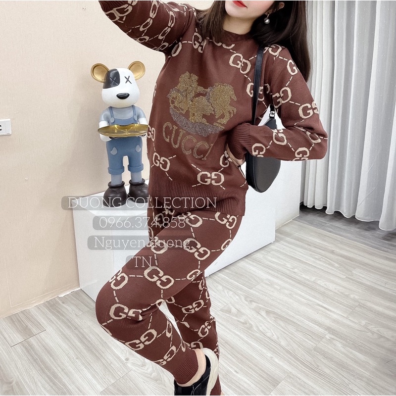 BÁN SỈ BỘ LEN ĐÍNH ĐÁ GUXI HÌNH NGỰA 2M ĐEN NÂU CHO NỮ