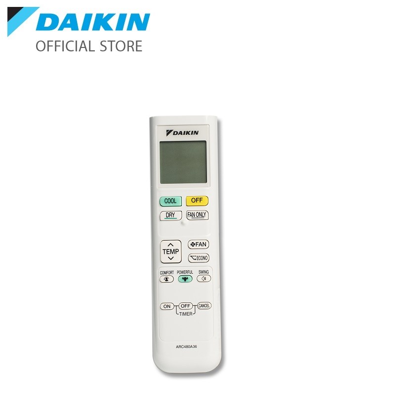 Remote ARC480A36 cho máy điều hòa Daikin ATKQ25/35TAVMV, CTKC25/35RVM, CTKC25/35RVMV, FTKQ25/35/50/60SAVMV, FTKQ25/35SVM