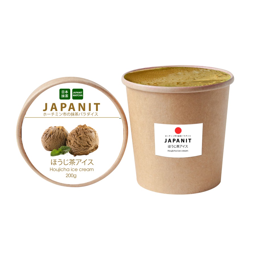 Kem gelato houjicha (Vị trà rang truyền thống) (Chỉ giao ở HCM)