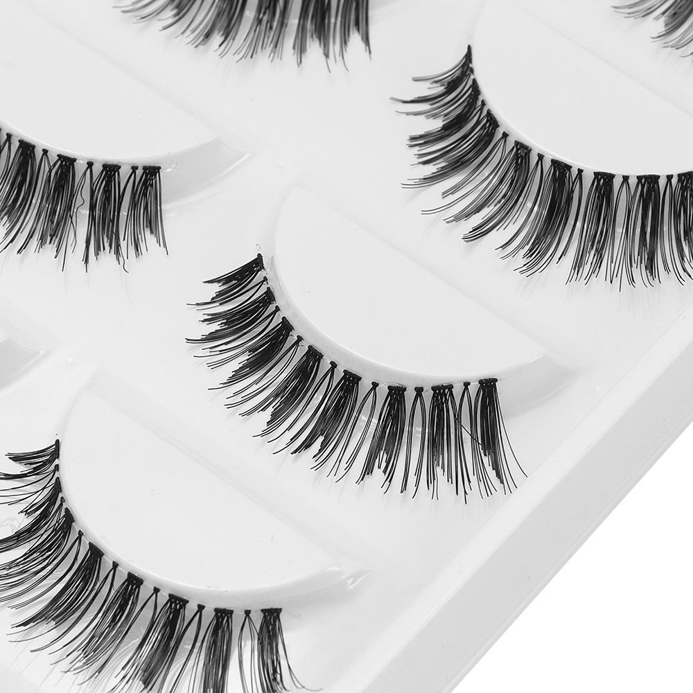 WATTLE 5 Cặp Lông Mi Giả Nối Dài Mềm Mại Trang Điểm Chuyên Nghiệp