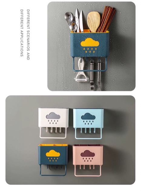 GIÁ GẮN TƯỜNG ĐỰNG ĐŨA THÌA VÀ ĐỒ DỤNG TIỆN ÍCH