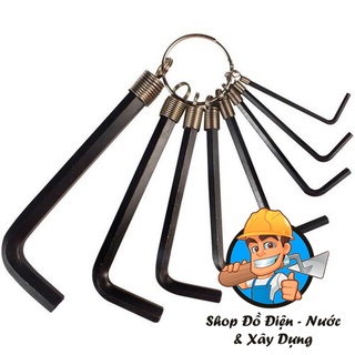 Bộ lục giác nhỏ 8 cây từ 1.5mm đến 6mm