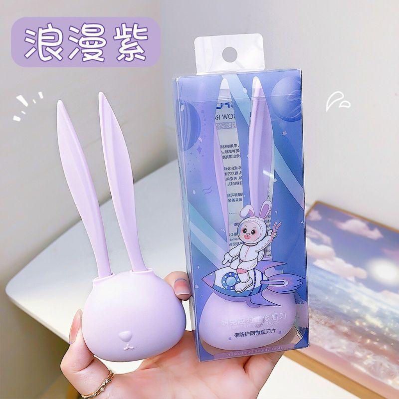 Bộ Dao Cạo Lông Mày Hai Món Chống Trầy Xước Hình Thỏ Dễ Thương