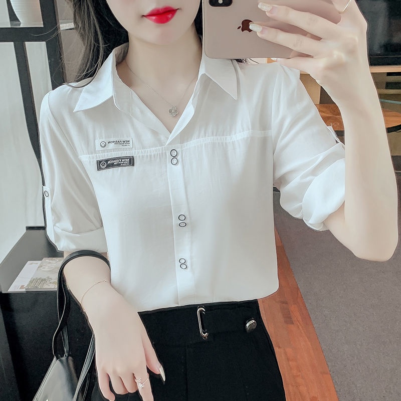 Áo sơ mi chiffon 2022 xuân hè dành cho nữ