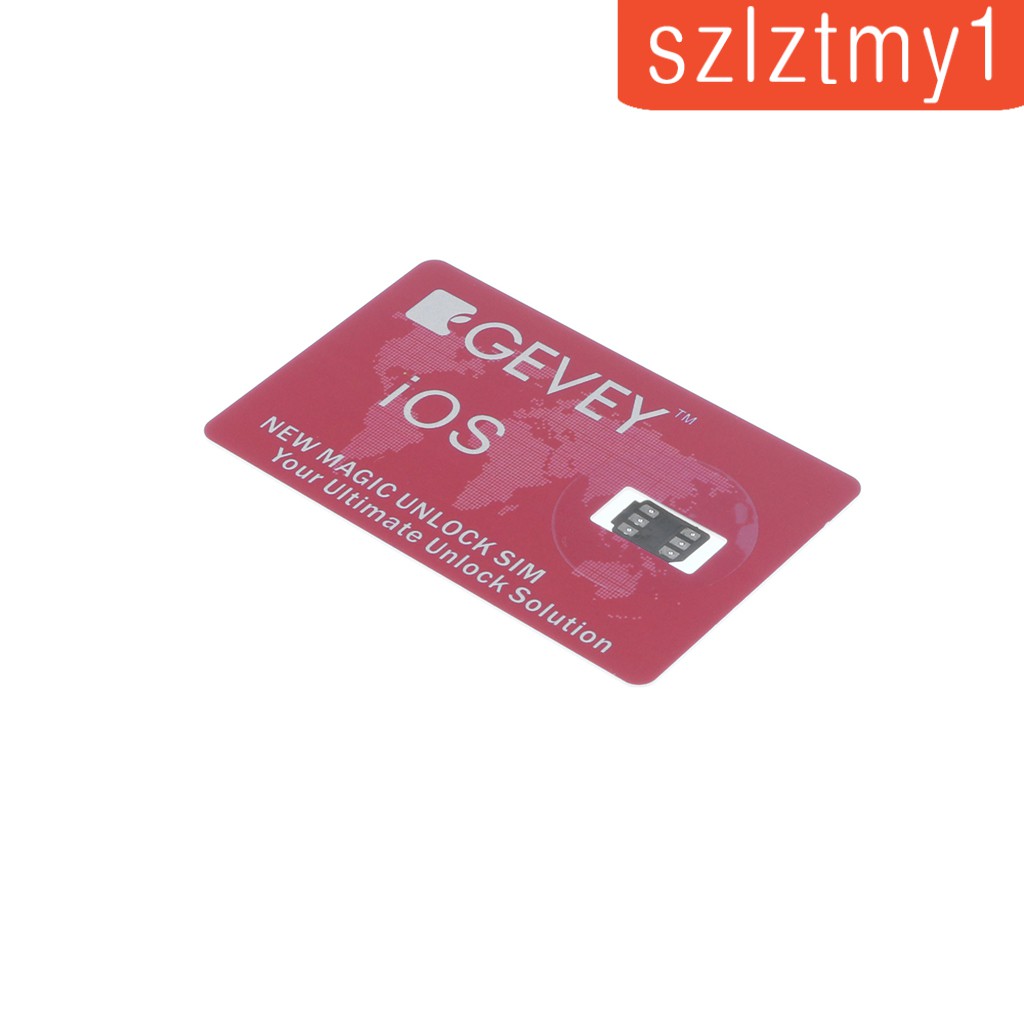 Unlock Turbo Sim Card GPP LTE 4G for iPhone 8 7 6S 6 Plus + SE 5S 5C 5 Red