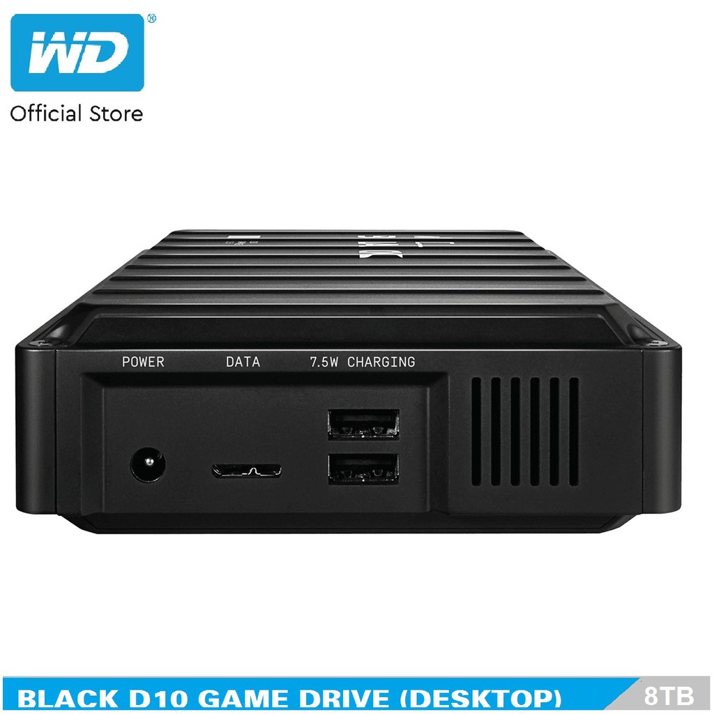  Ổ cứng HDD WD BLACK D10 Game Drive For Xbox 8TB 2.5", 3.2(WDBA3P0080HBK-SESN)