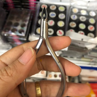 Kềm Ngọc Bạc mạ inox mũi bán nguyệt D-04