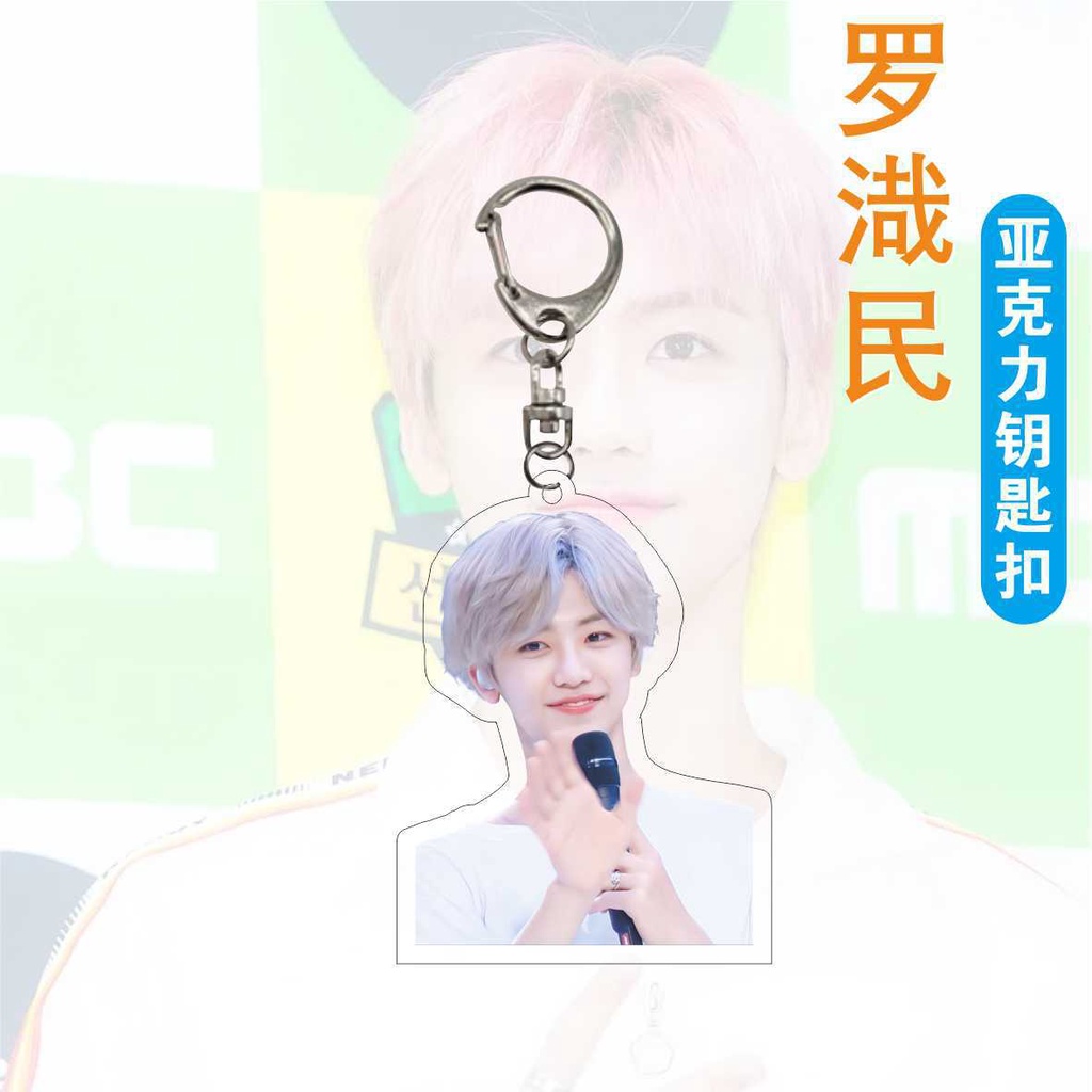 Móc Khóa Acrylic Hai Mặt Hình Thành Viên Nhóm Nhạc NCT