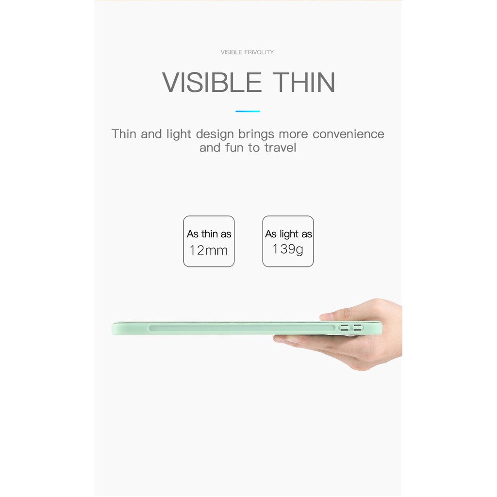 Bao da cho iPad Air 4 10.9 2020 Pencil Holder Smart Case (Có khe cắm bút Apple Pencil).