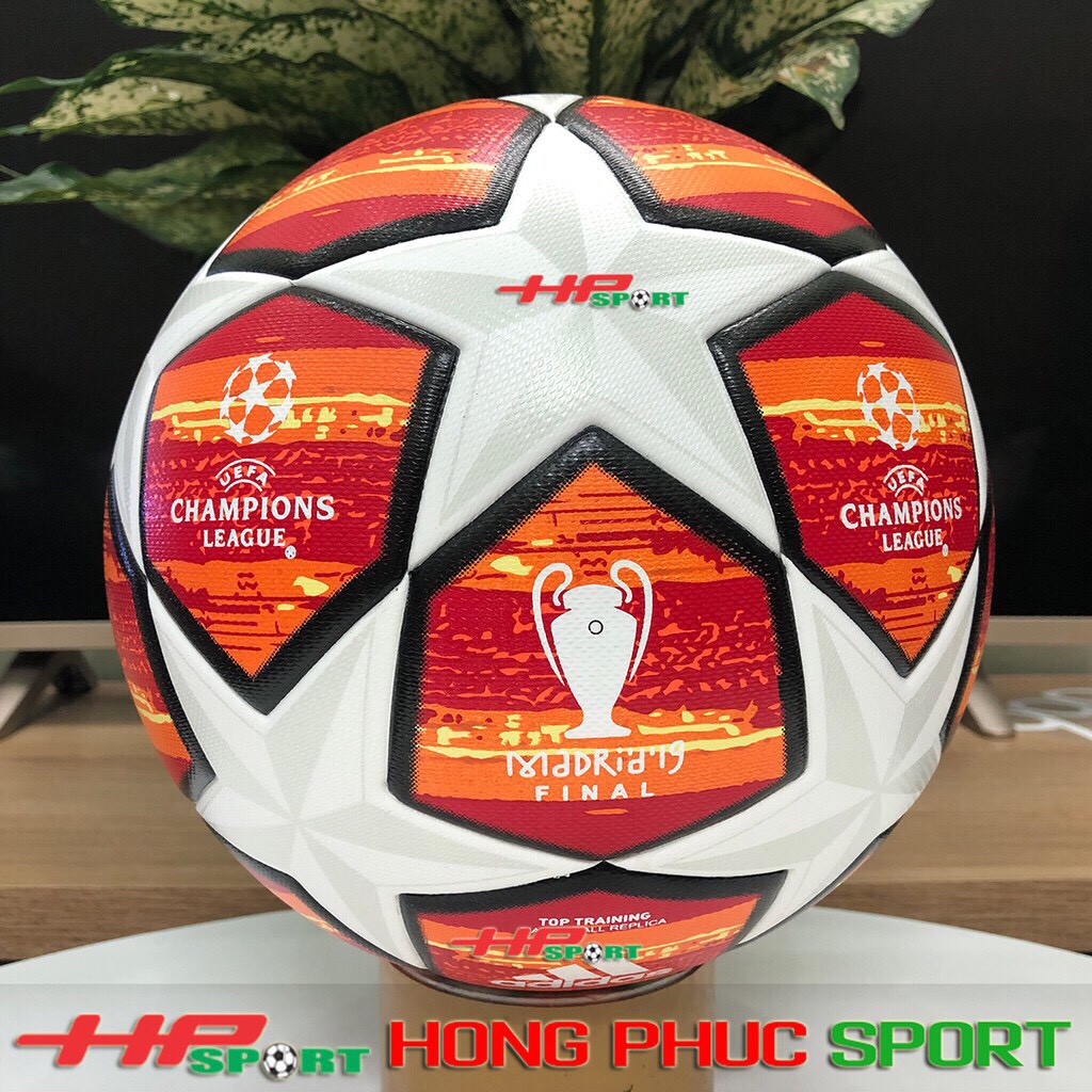 BÓNG ĐÁ UEFA CHAMPIONS LEAGUE 2021 SIZE SỐ 5 ( BÓNG ĐÚC ) Tặng kim bơm