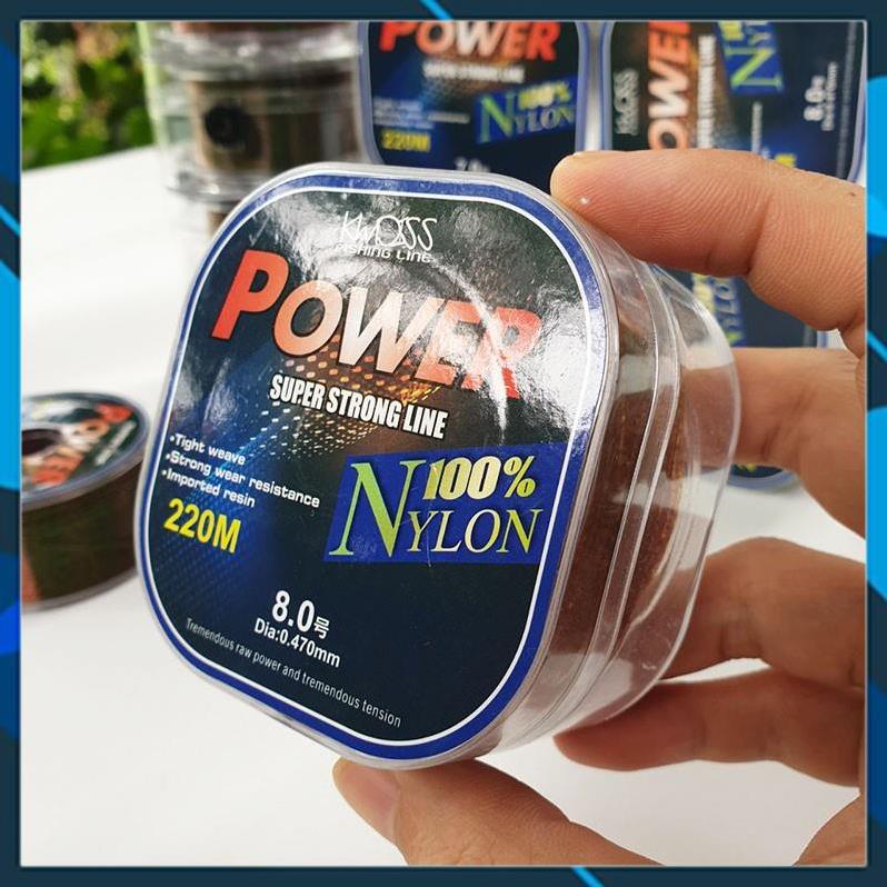 [Chất Lượng] Cước câu cá tàng hình dây câu cá 100% Nylon Super power tải cá tốt dùng làm dây trục câu cá DC-220