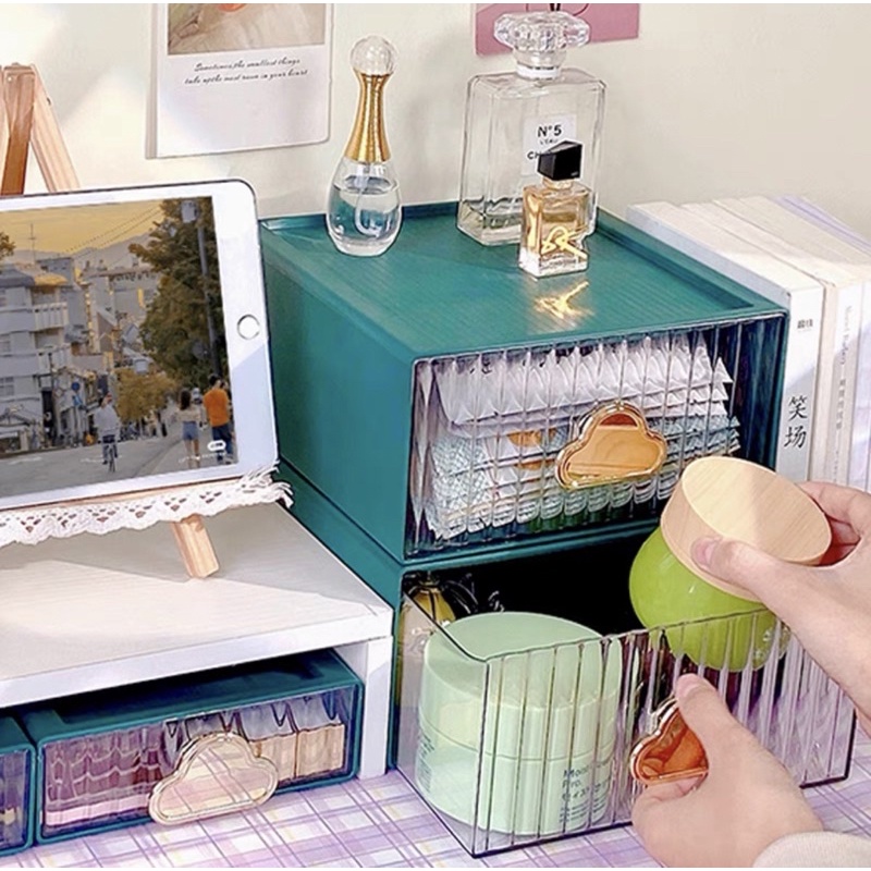 Khay kệ Decor Trang Trí Bàn Học, bàn trang điểm đựng mỹ phẩm, đồ dùng học tập , washi, giấy take note,…