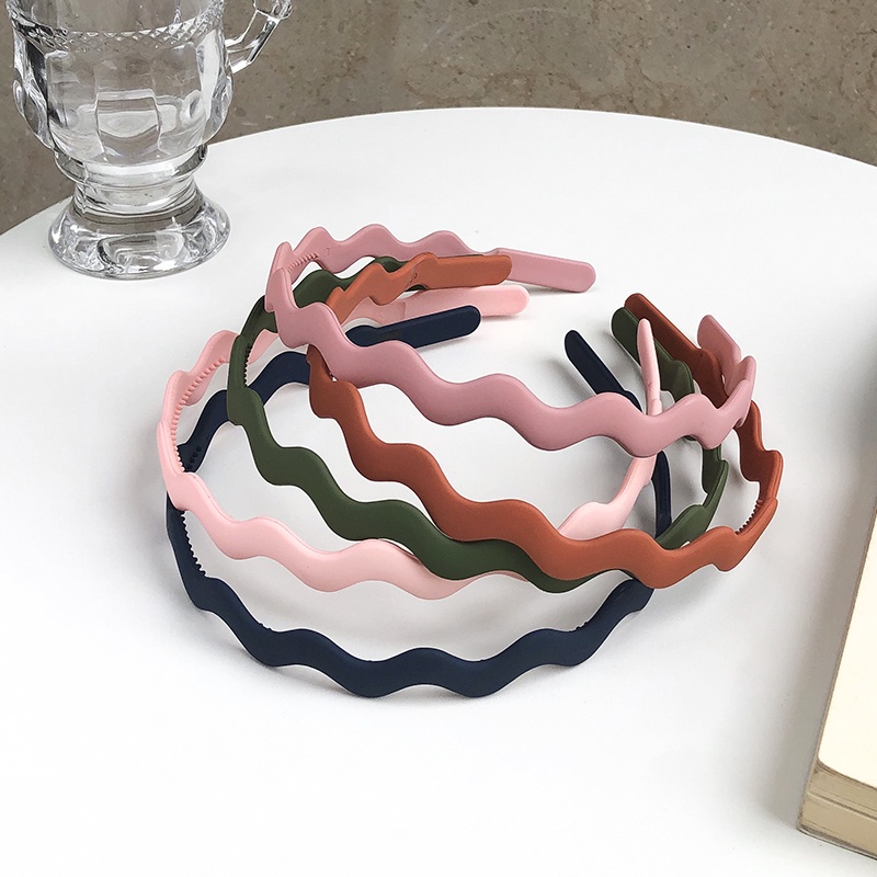 Cài tóc bản rộng màu nhám thời trang dành cho nữ