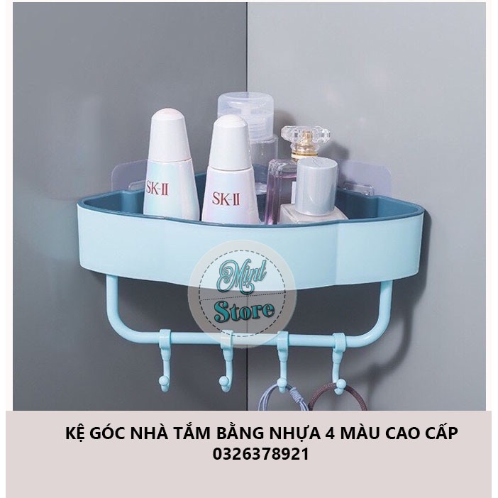 KỆ GÓC NHÀ TẮM BẰNG NHỰA 4 MÀU CAO CẤP