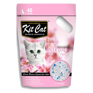 Cát vệ sinh cho mèo Kit Cat Sakura Crystal 5L