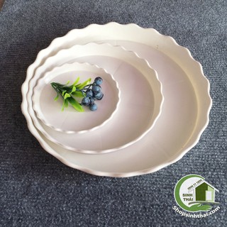 Khay dĩa nhựa tròn lót chậu cây nhiều size