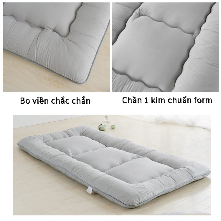 Nệm trải sàn REE Bedding topper kiểu nhật văn phòng gấp gọn 1m, 1m2, 1m4, 1m6, 1m8