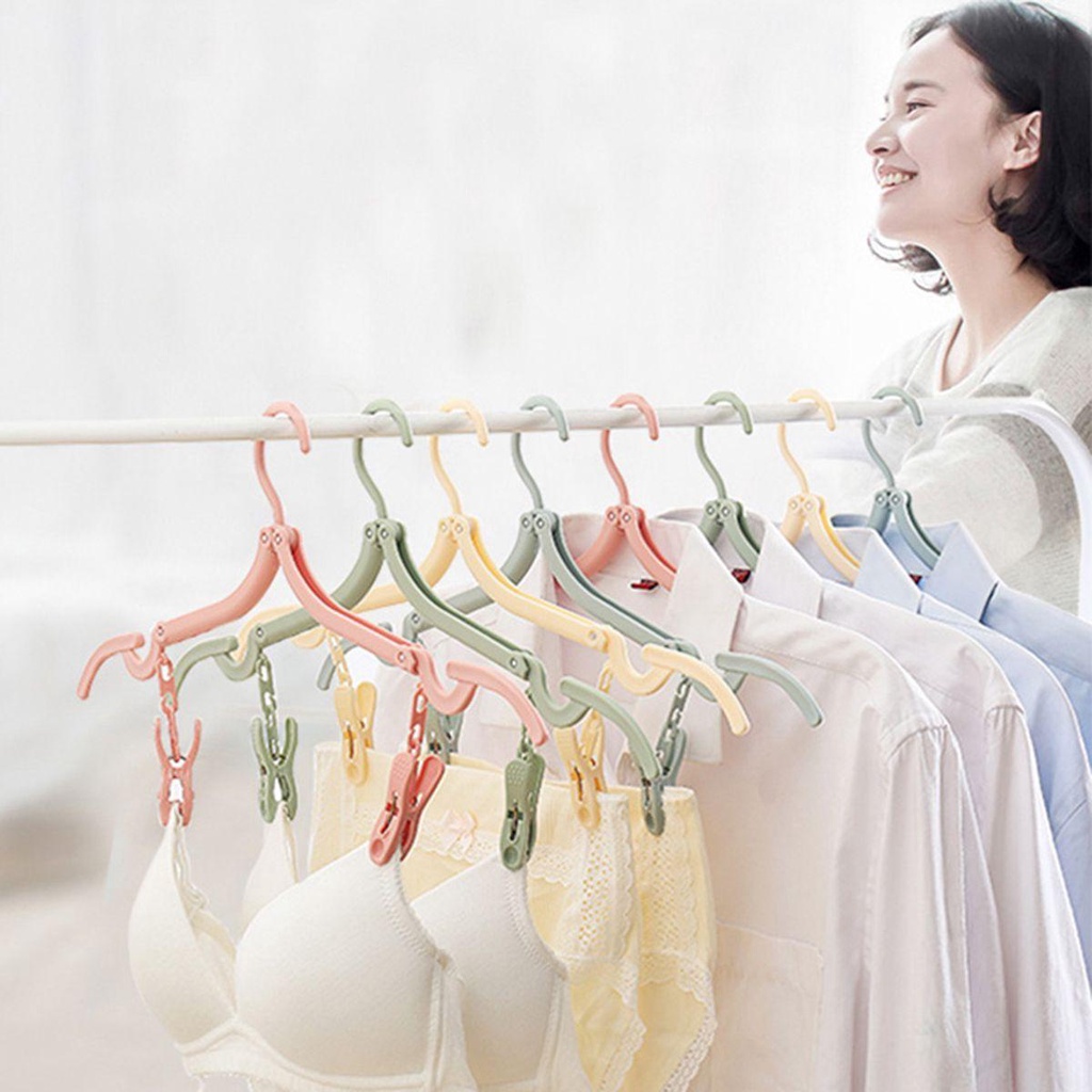 Kẹp Phơi Quần Áo Chống Gió Chống Trượt Có Thể Gấp Gọn Tiện Dụng