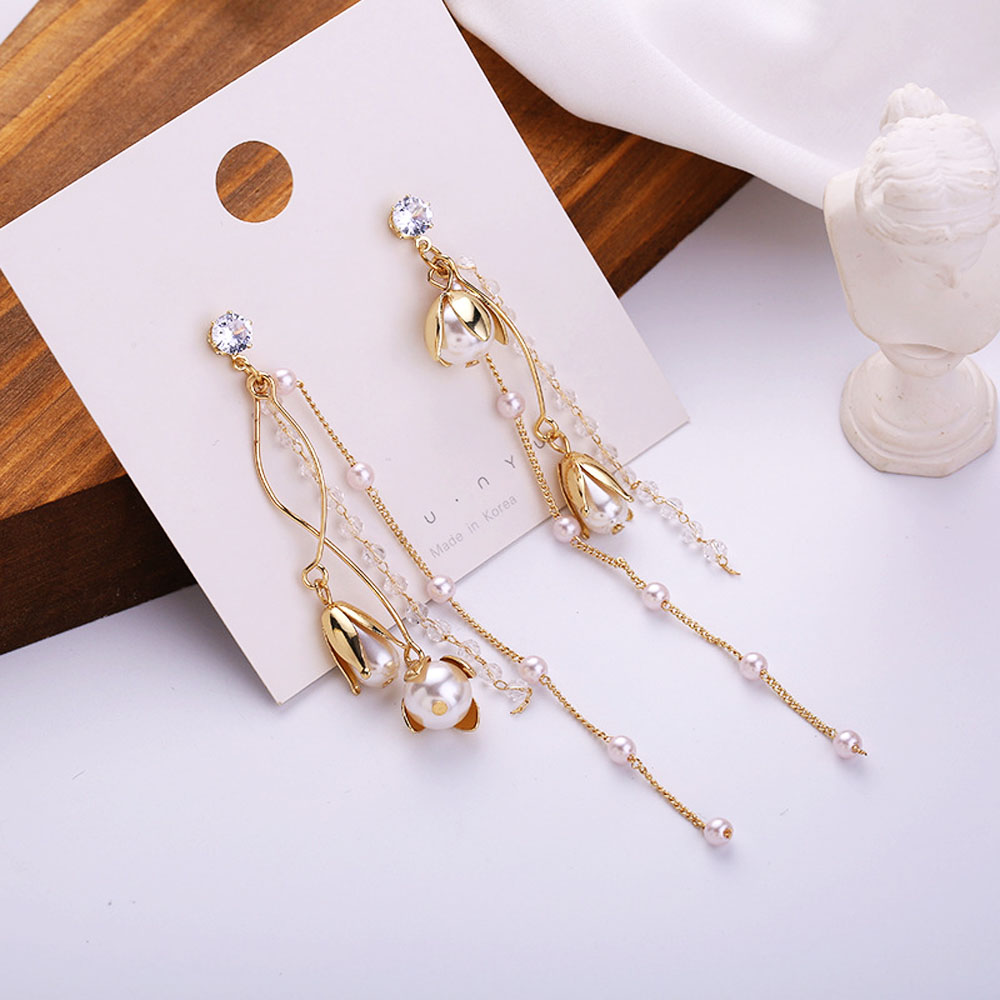 Khuyên tai dáng dài thời trang xinh xắn cho nữ