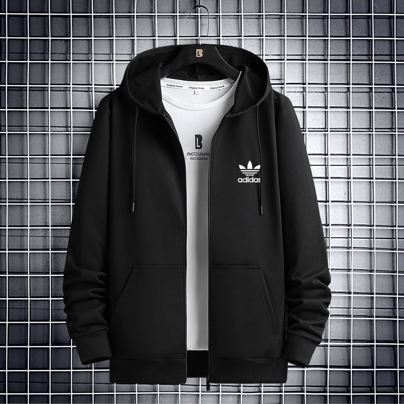 ! Adidas! Áo Khoác Hoodie Len Cashmere Thiết Kế Trẻ Trung Cho Các Cặp Đôi