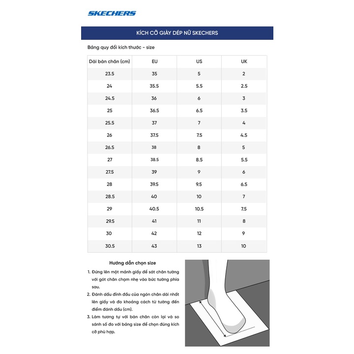 Giày Nữ Skechers 11947-NTMT - Hàng chính hãng