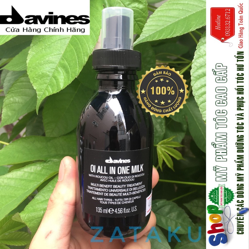 [Davines-Italia] Xịt Dưỡng chăm sóc tóc đa năng Davines OI / ALL ONE MILK 135ml