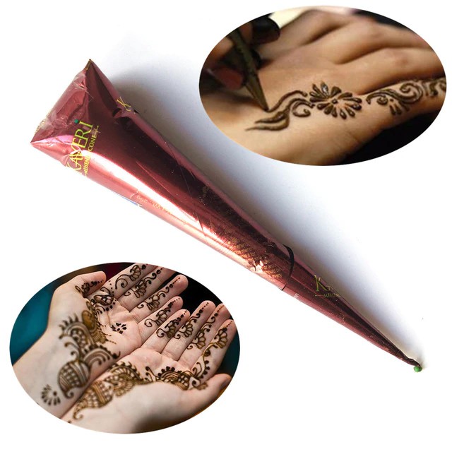 Henna Nâu truyền thống tự nhiên 100% mực xăm henna Tattoo Ấn Độ vẽ body nghệ thuật