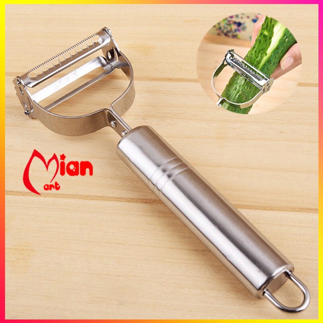 Dao Nạo củ quả đa năng inox 304 cao cấp có thể bào sợi - Mian mart