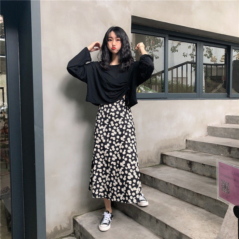 Chân Váy Dài Dáng Chữ A Họa Tiết Chấm Bi Thời Trang | BigBuy360 - bigbuy360.vn